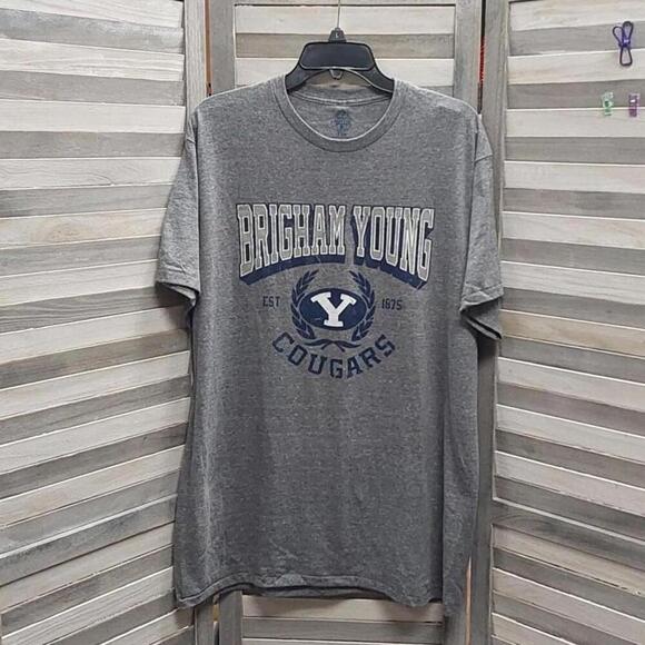 NCAA BYU Cougars Men's Gray Triblend T-Shirt | X Large - Picture 1 of 8